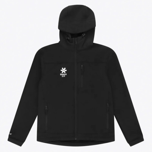 Softshell Noir avec capuche adulte floqué